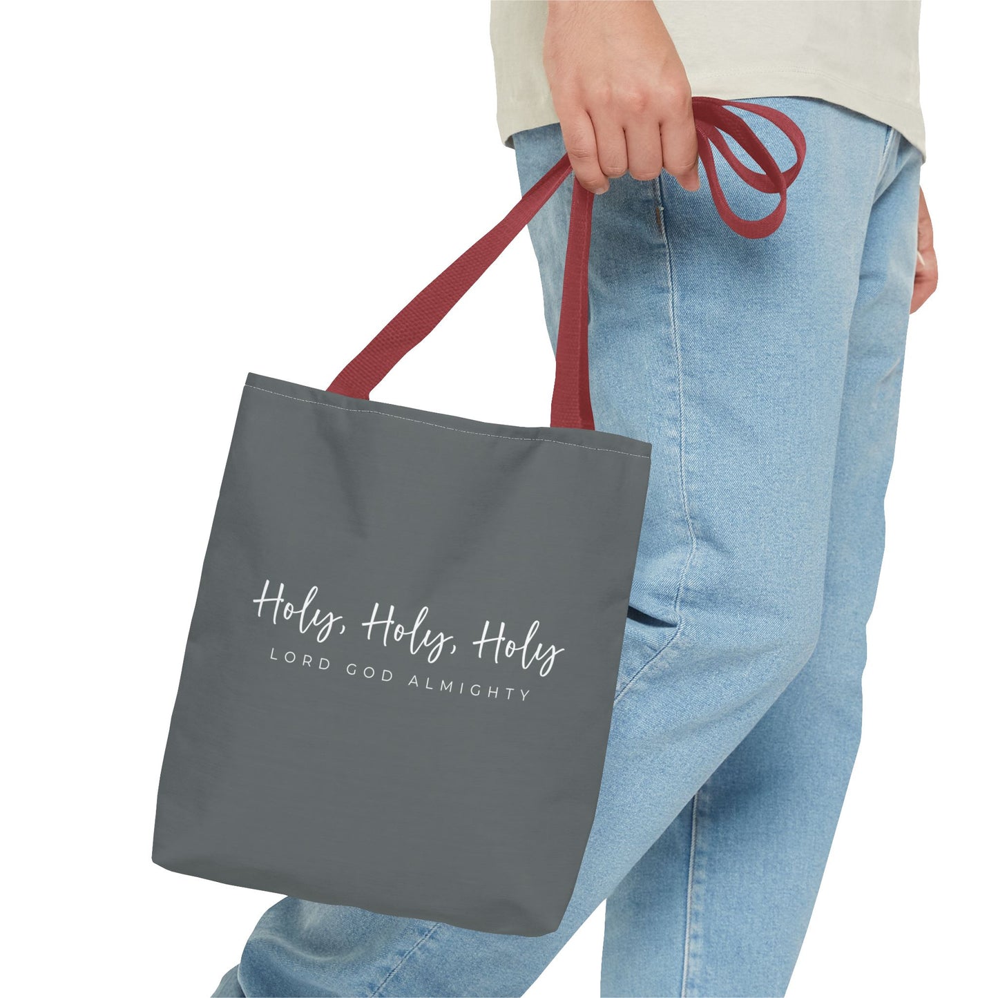 (tote bags) Holy Holy Holy Lord God Almighty (grey)