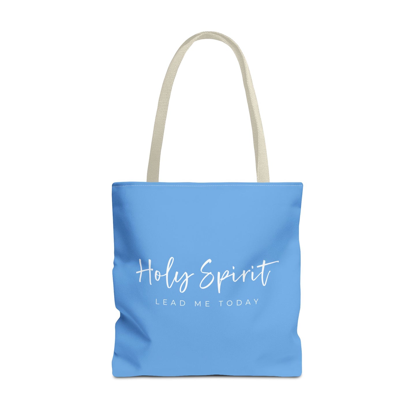 (tote bags) Holy Spirit Lead Me Today (light blue)