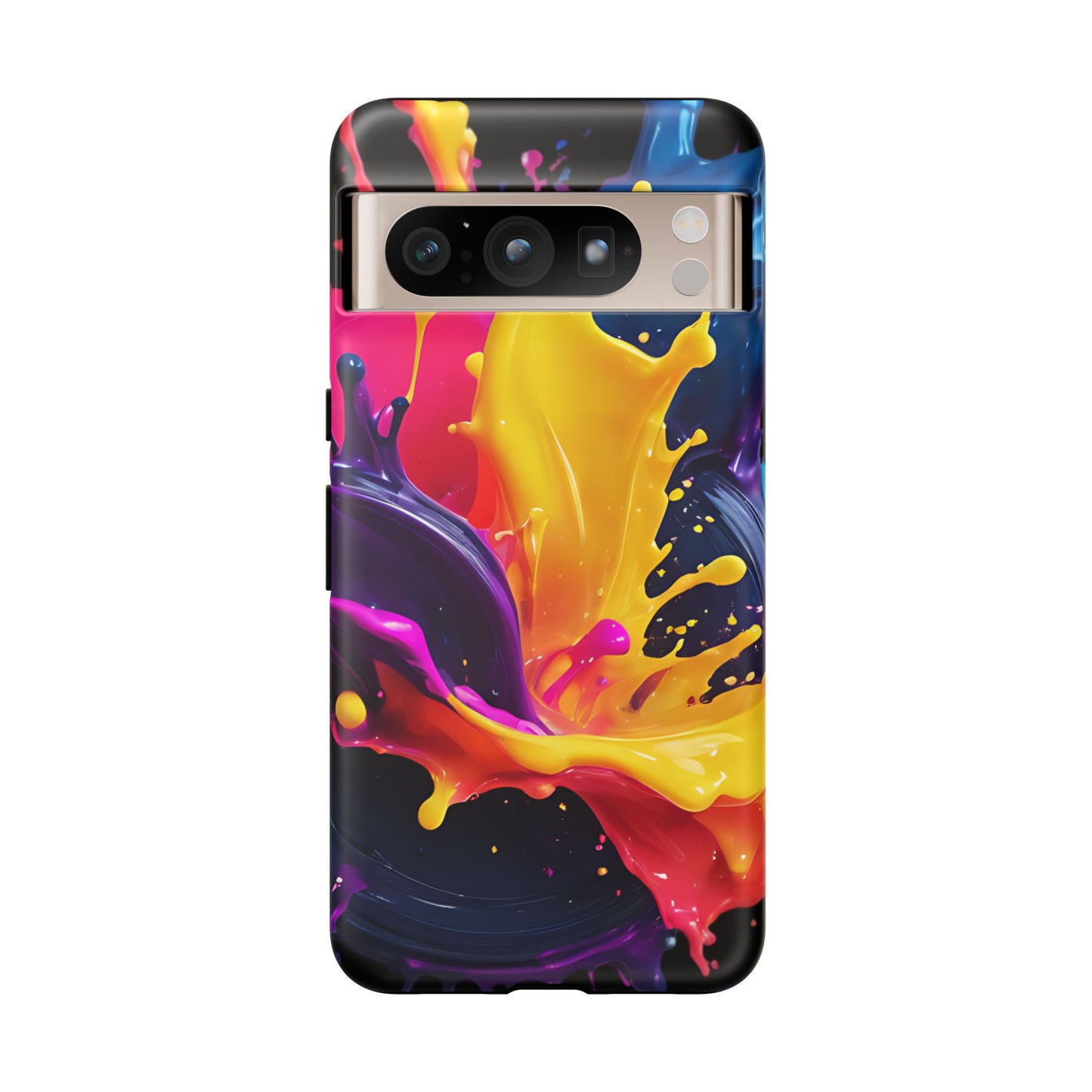 (phone cases) 3D ink splashes Tough Cases