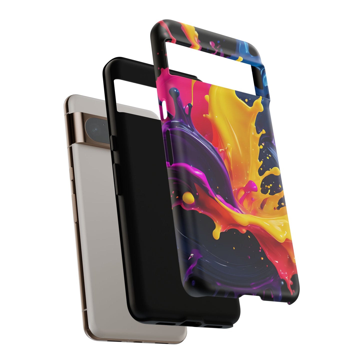 (phone cases) 3D ink splashes Tough Cases