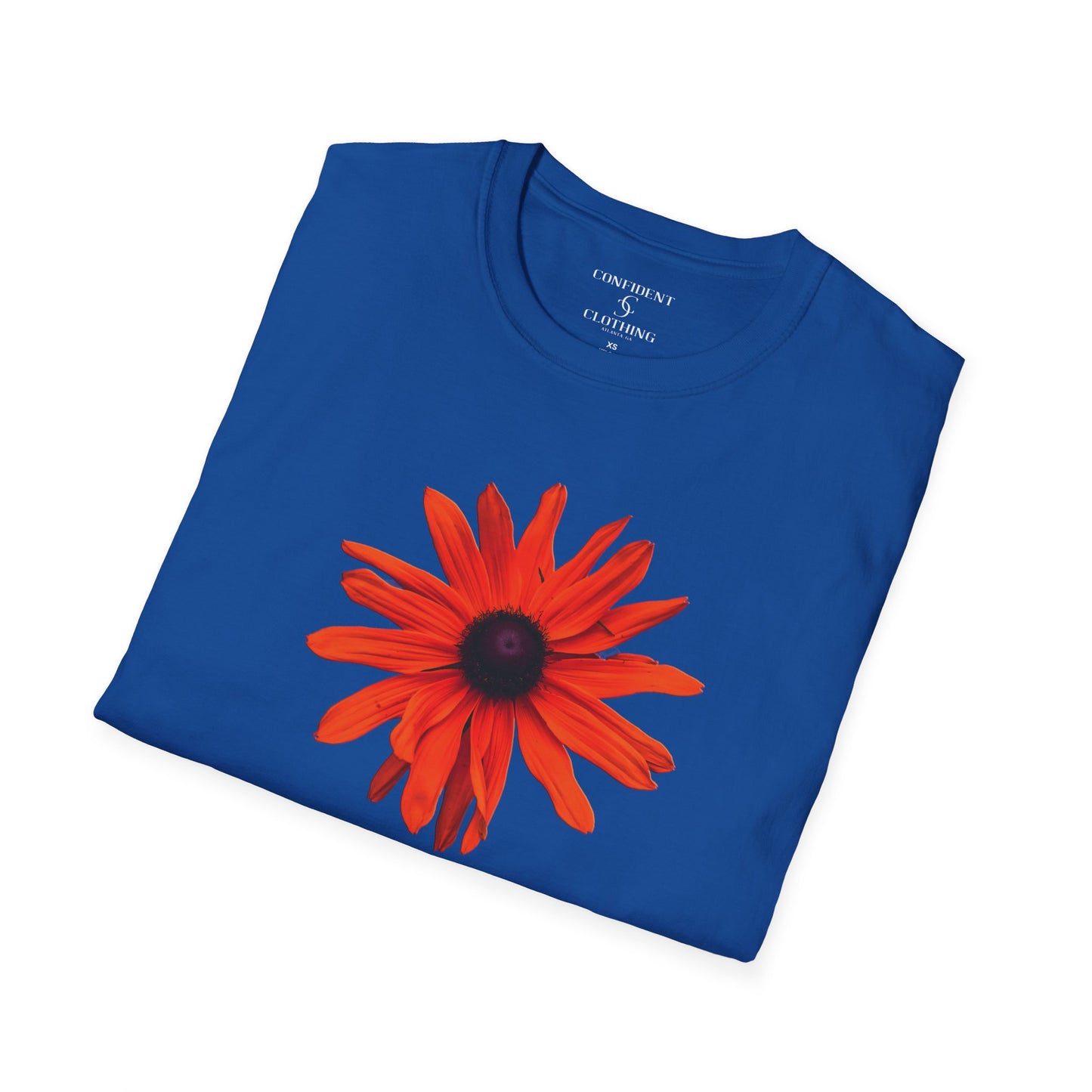 (artistic t-shirt) 3D flower (red)