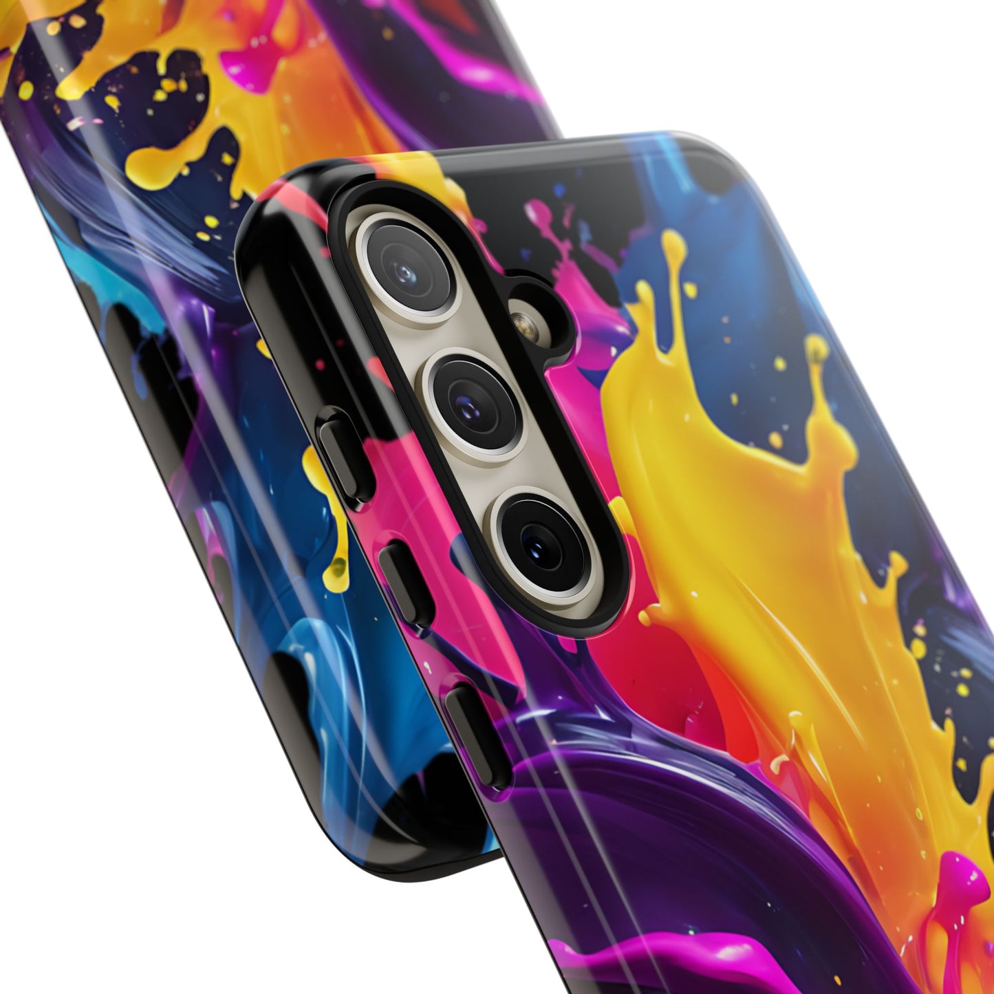 (phone cases) 3D ink splashes Tough Cases