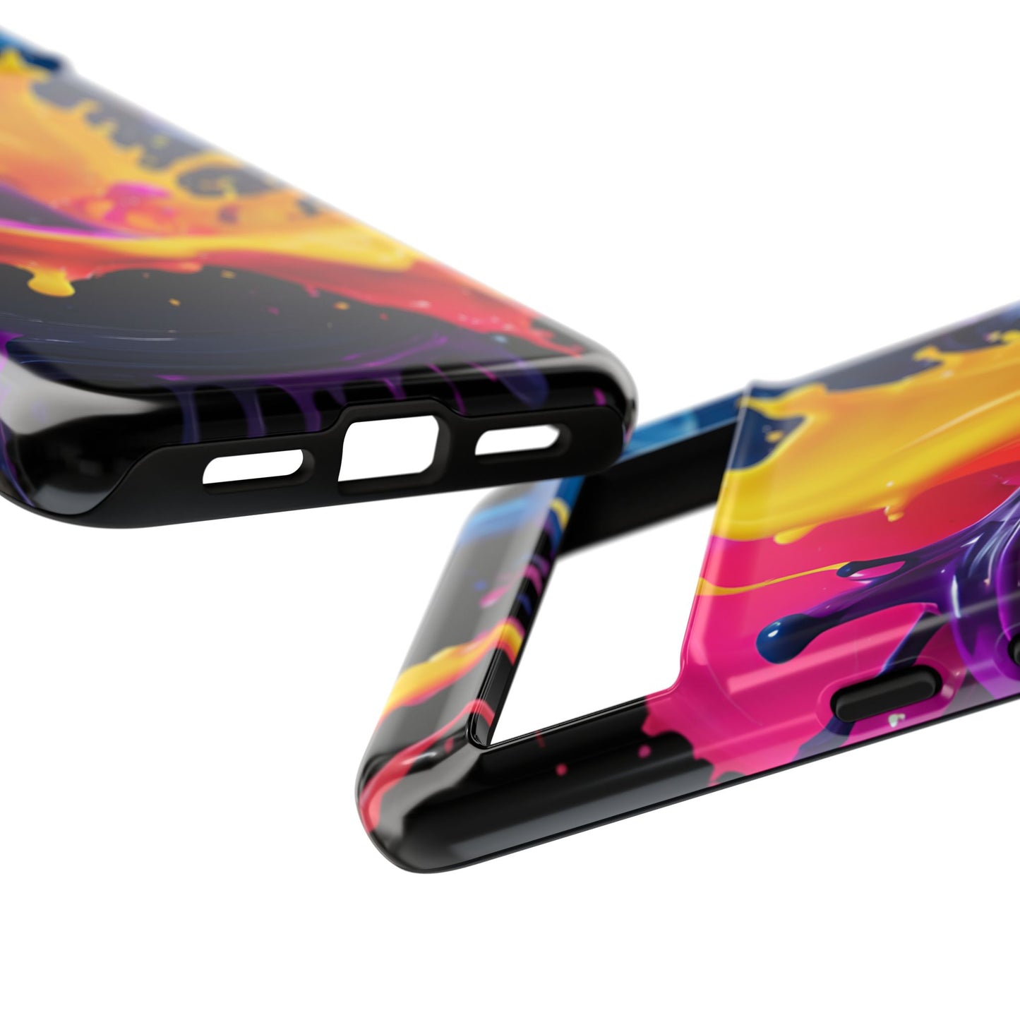 (phone cases) 3D ink splashes Tough Cases