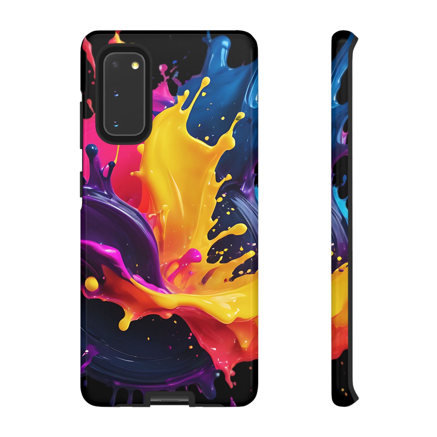 (phone cases) 3D ink splashes Tough Cases