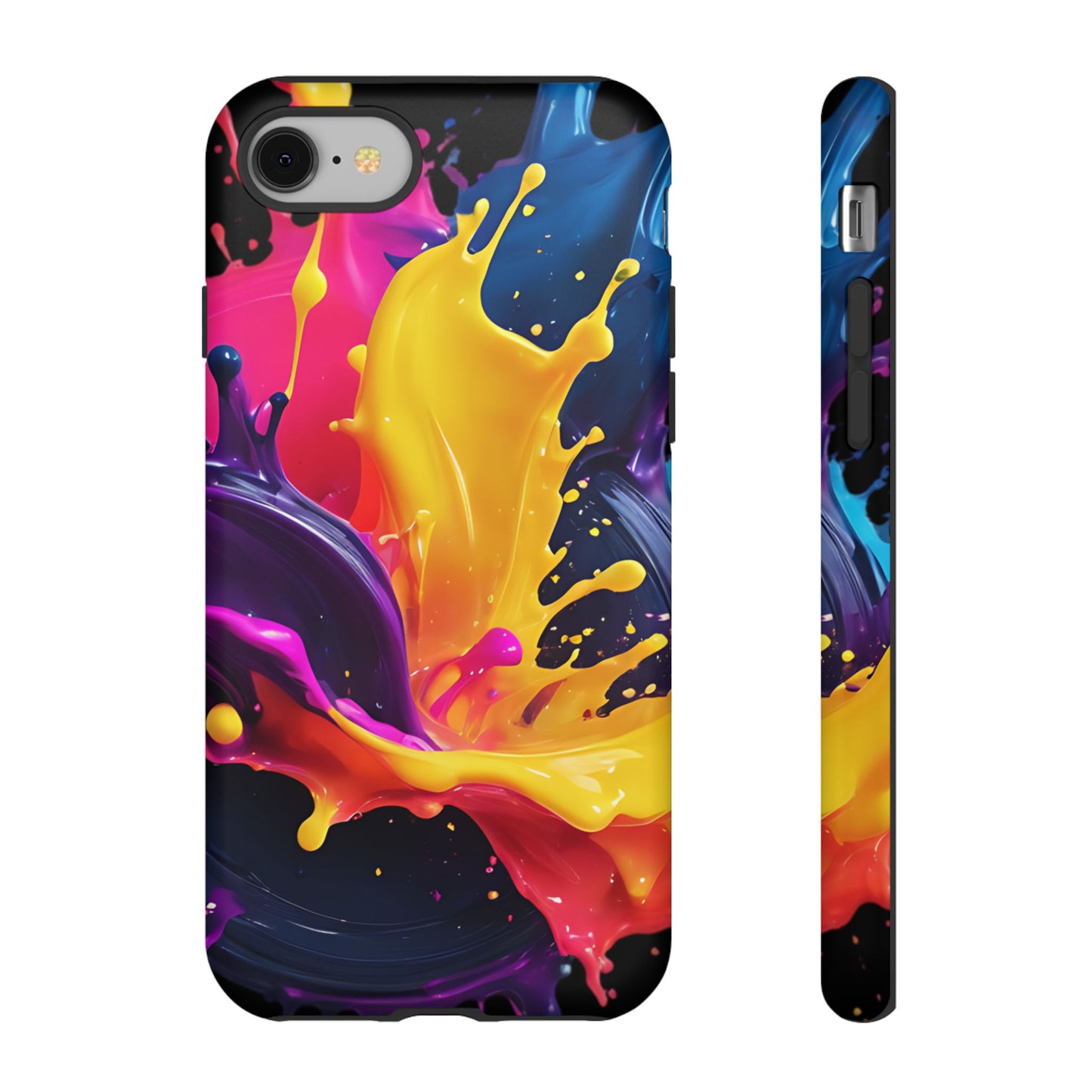 (phone cases) 3D ink splashes Tough Cases