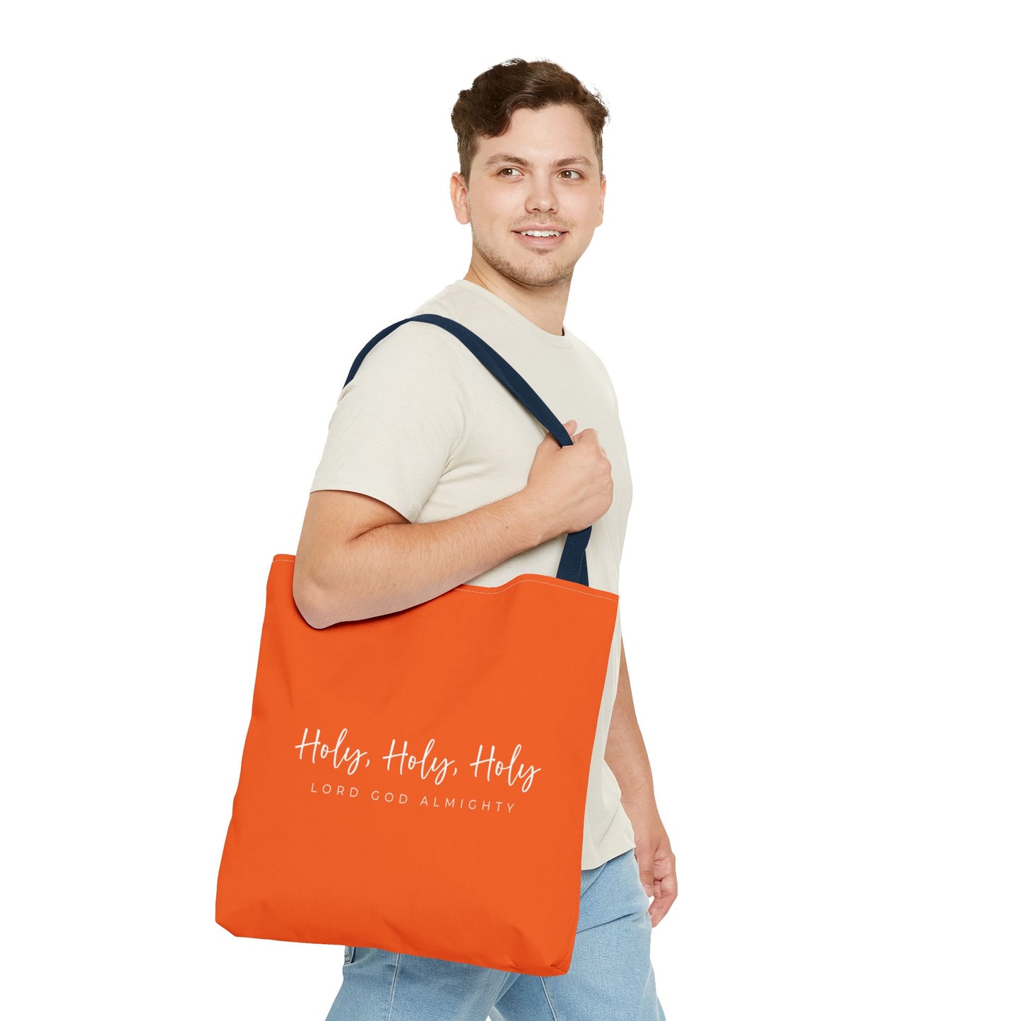 (tote bags) Holy Holy Holy Lord God Almighty (orange)