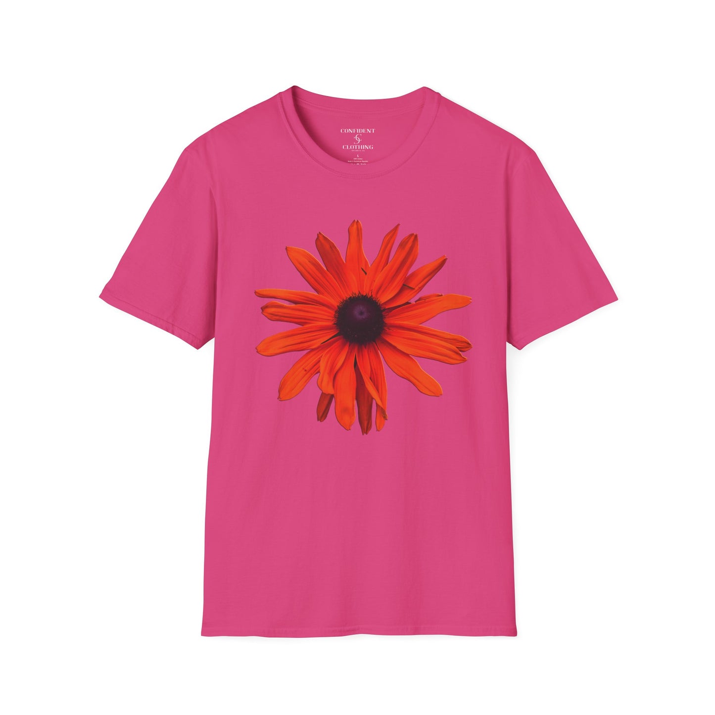 (artistic t-shirt) 3D flower (red)