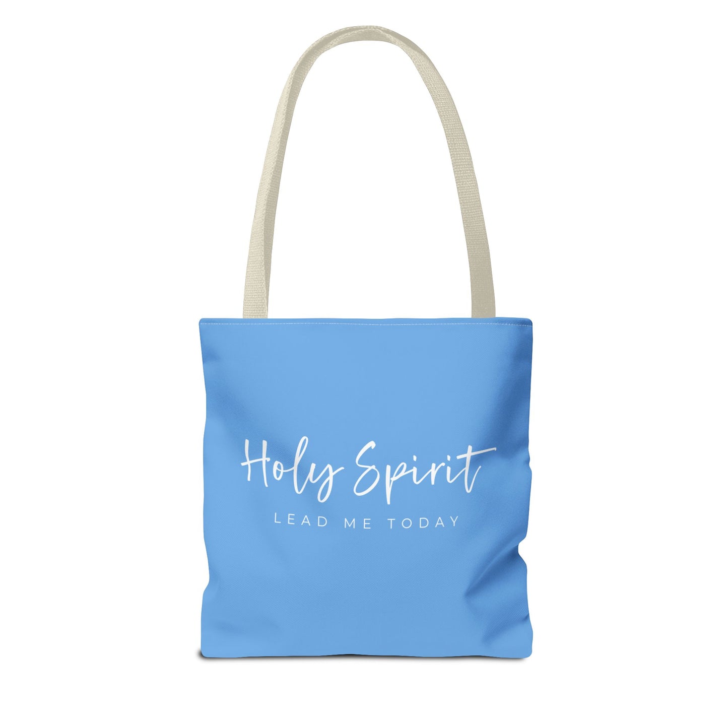 (tote bags) Holy Spirit Lead Me Today (light blue)