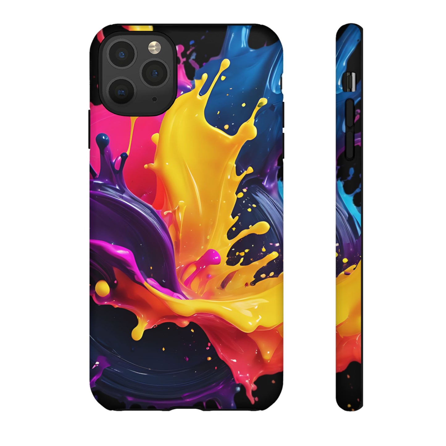 (phone cases) 3D ink splashes Tough Cases