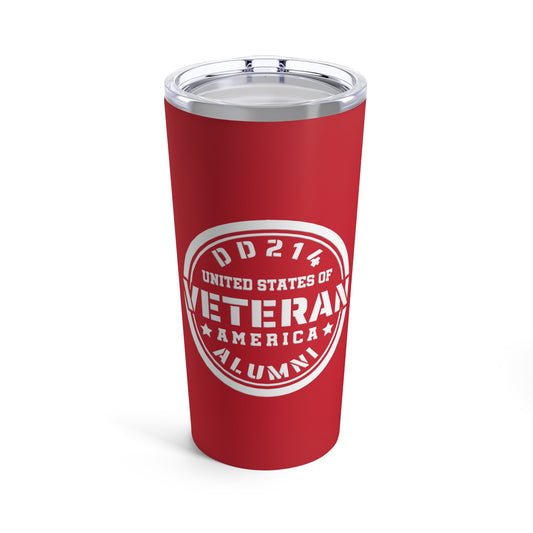 Veteran DD 214 Tumbler 20oz (red)