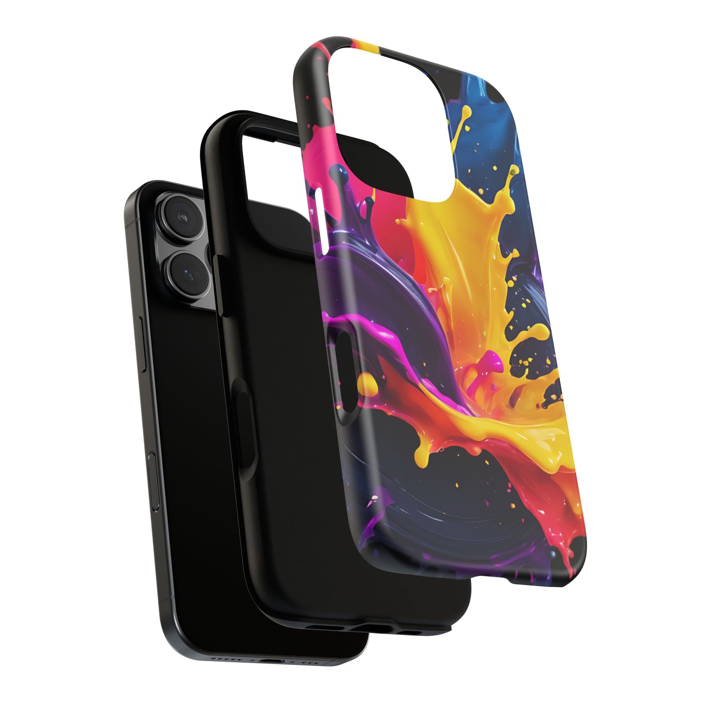 (phone cases) 3D ink splashes Tough Cases