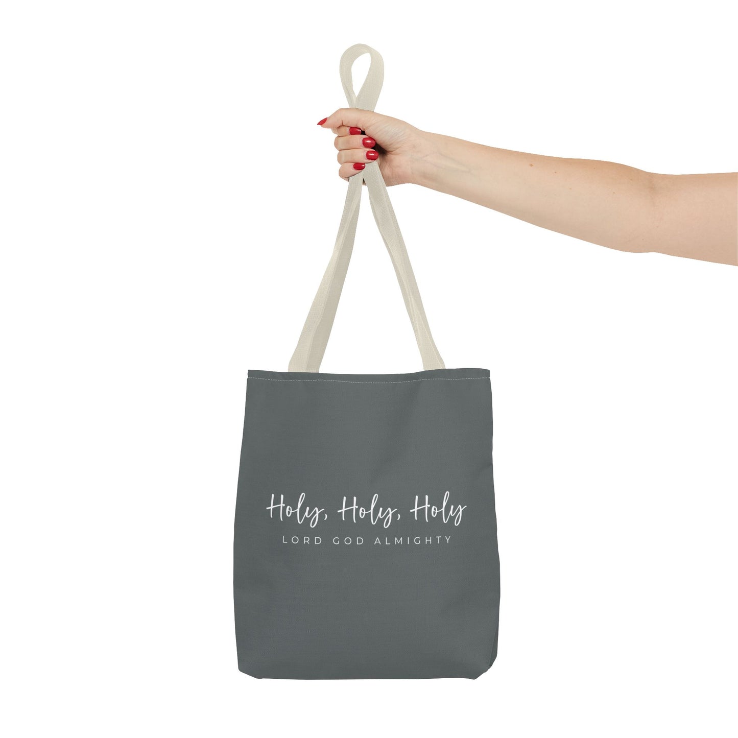 (tote bags) Holy Holy Holy Lord God Almighty (grey)