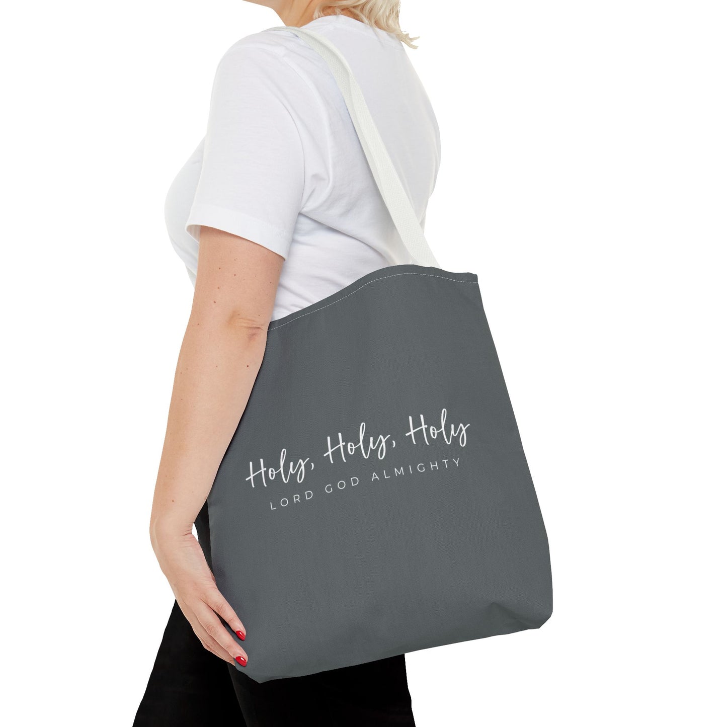 (tote bags) Holy Holy Holy Lord God Almighty (grey)