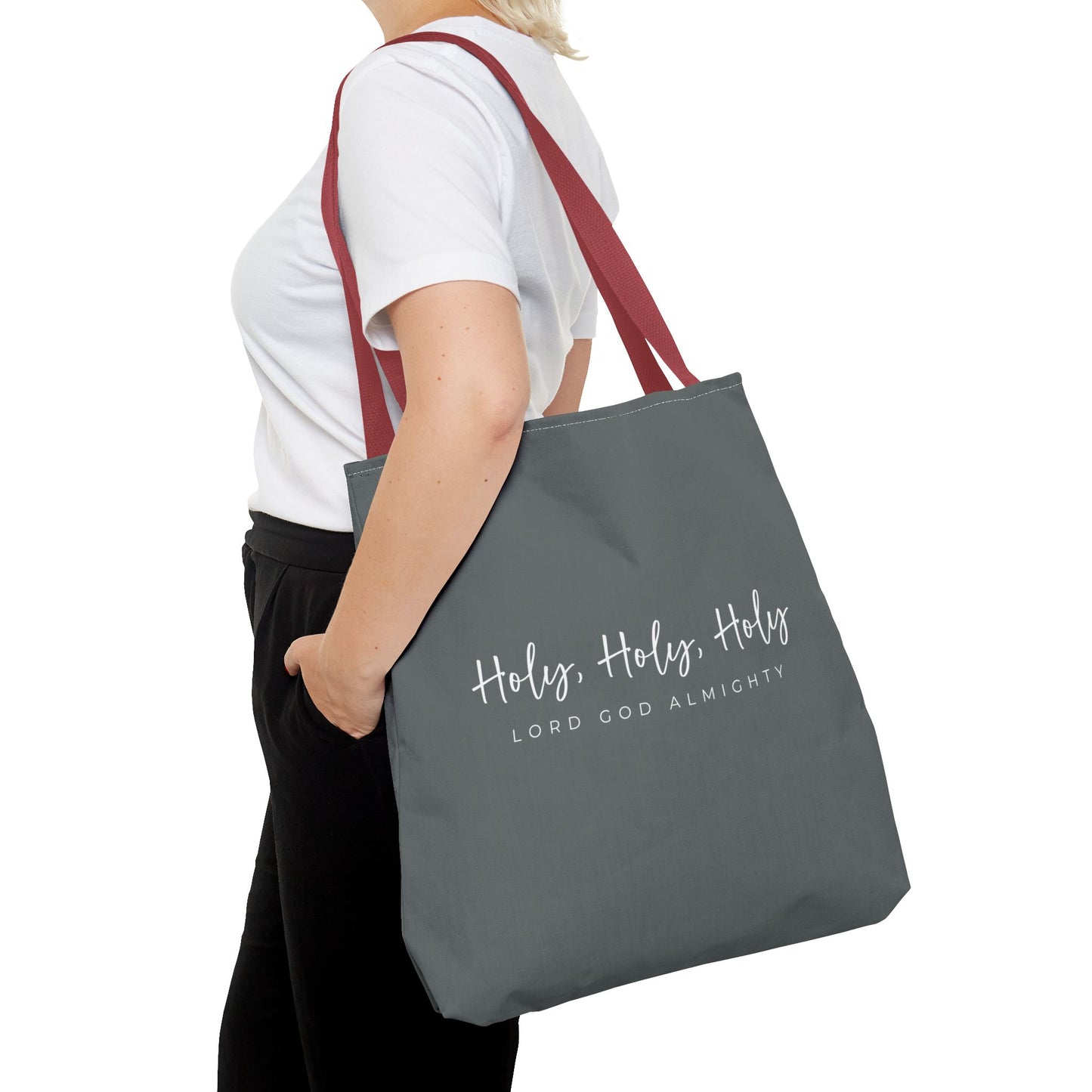 (tote bags) Holy Holy Holy Lord God Almighty (grey)