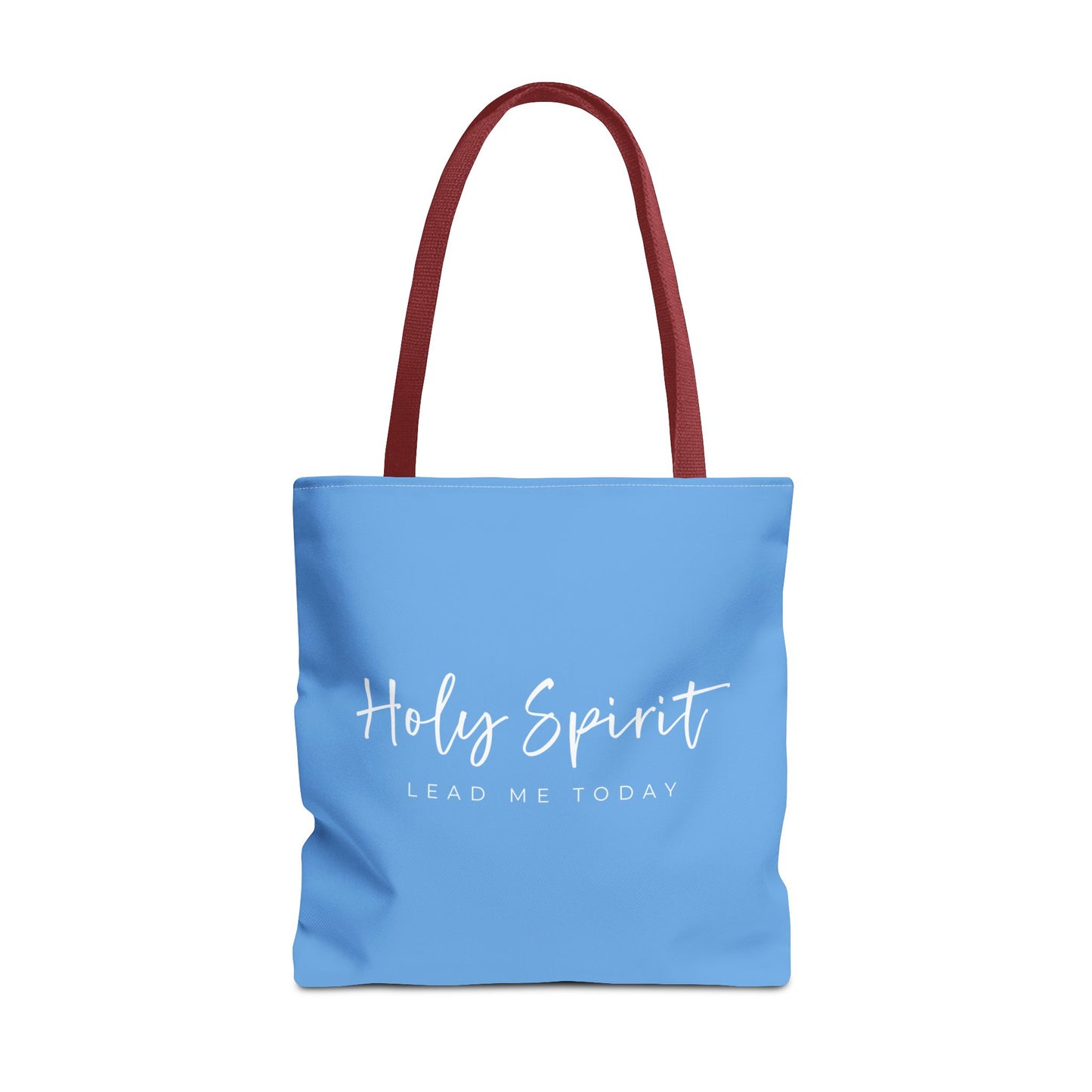 (tote bags) Holy Spirit Lead Me Today (light blue)