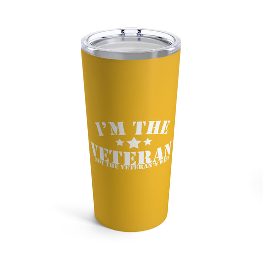 (women) I'm the Veteran Not the Veterans Wife 20oz (orange)