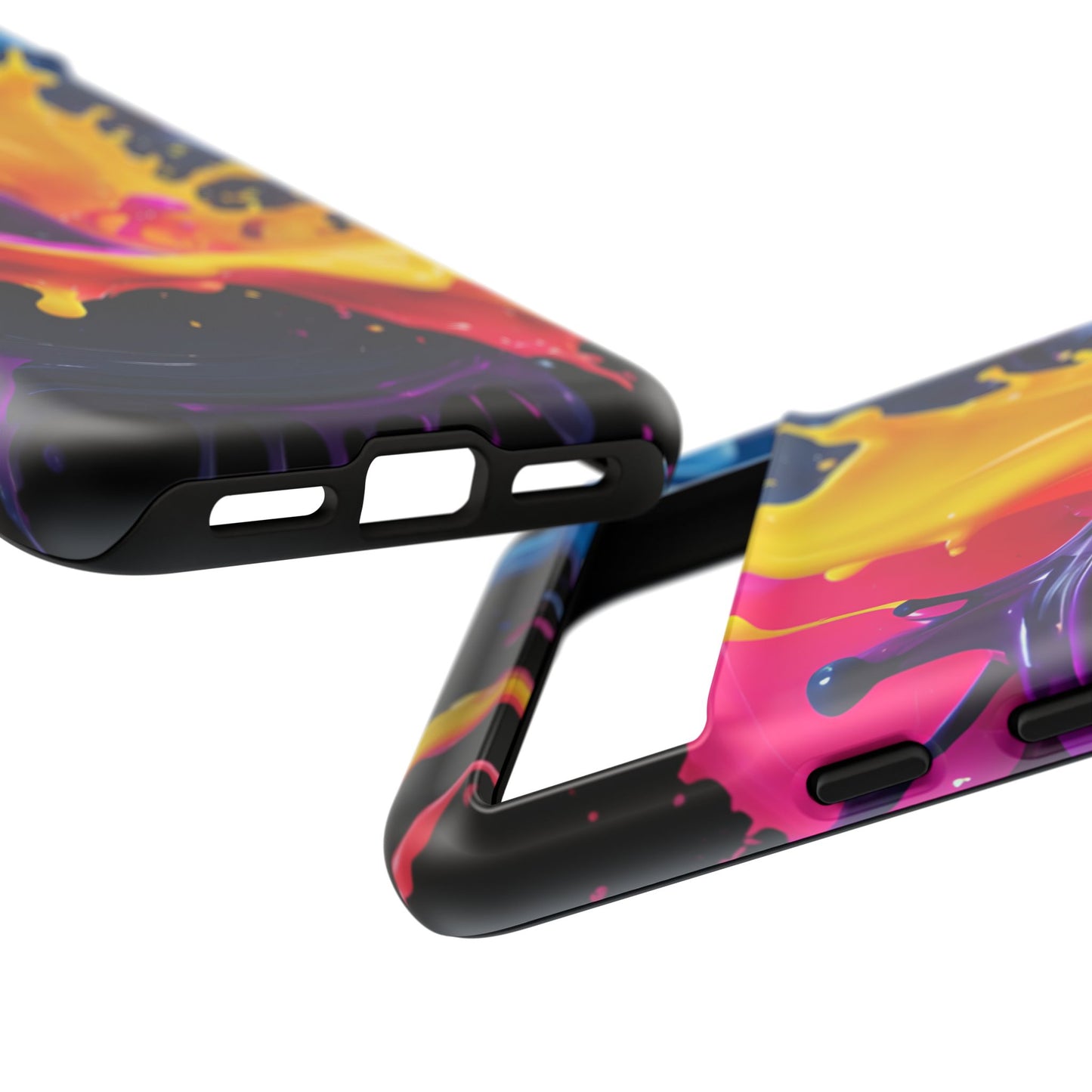 (phone cases) 3D ink splashes Tough Cases