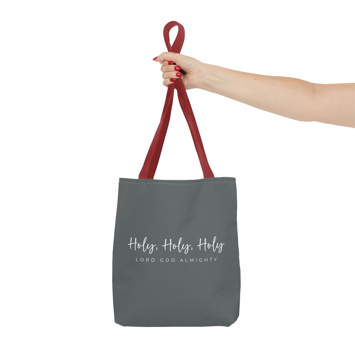 (tote bags) Holy Holy Holy Lord God Almighty (grey)