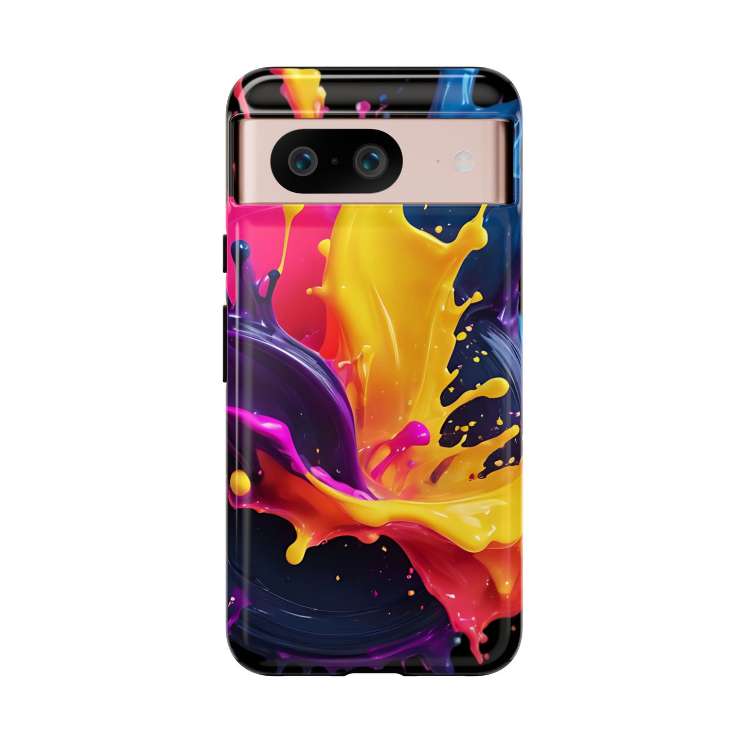 (phone cases) 3D ink splashes Tough Cases