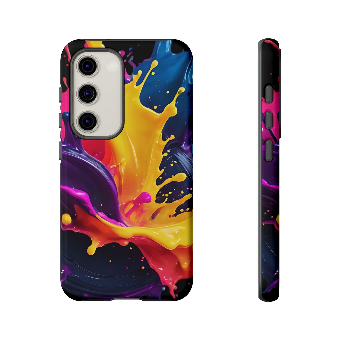 (phone cases) 3D ink splashes Tough Cases