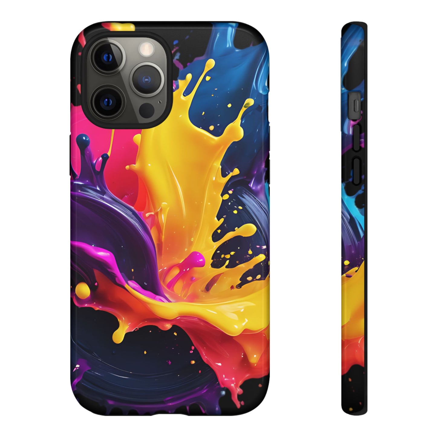 (phone cases) 3D ink splashes Tough Cases