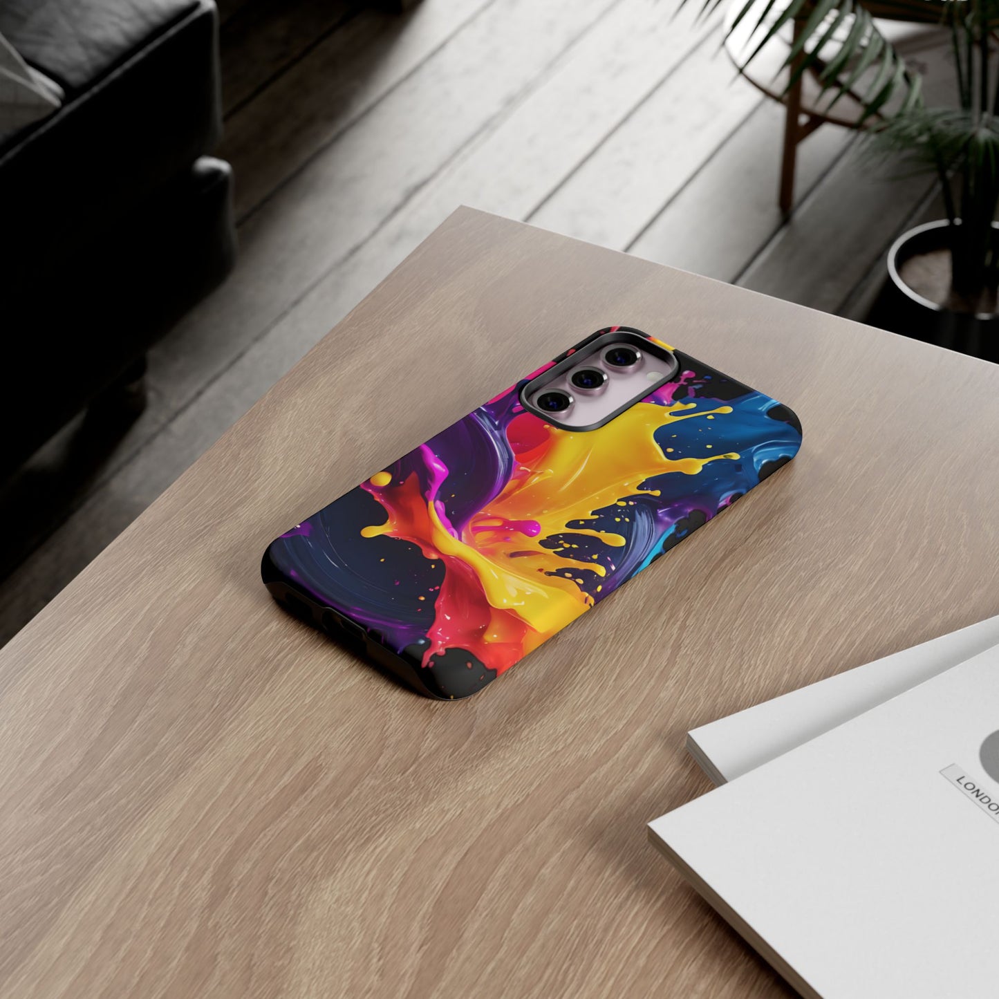 (phone cases) 3D ink splashes Tough Cases