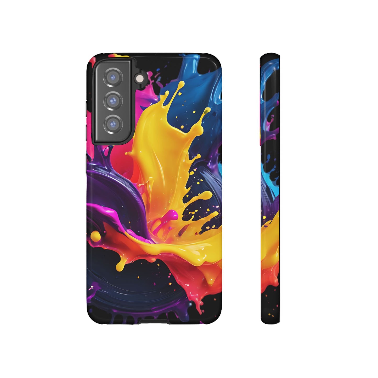 (phone cases) 3D ink splashes Tough Cases