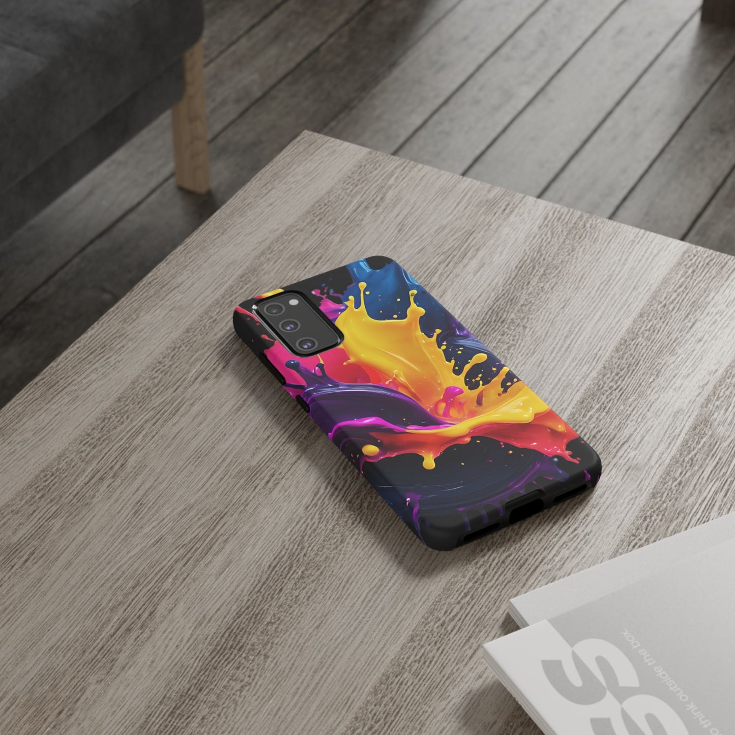 (phone cases) 3D ink splashes Tough Cases