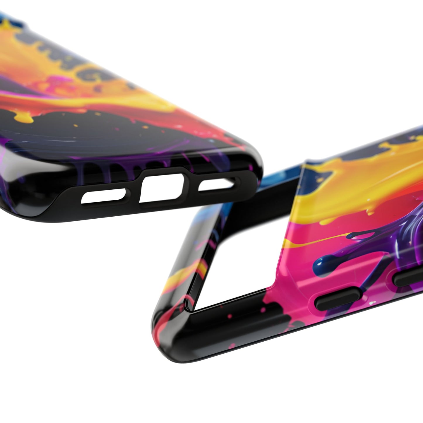 (phone cases) 3D ink splashes Tough Cases