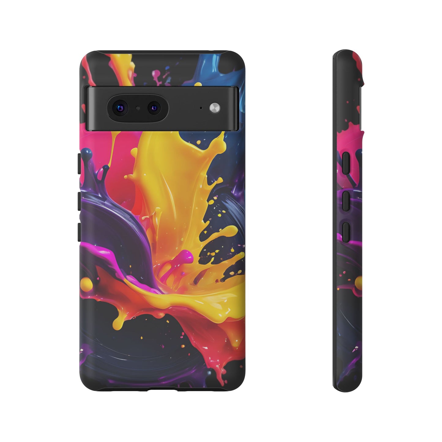 (phone cases) 3D ink splashes Tough Cases