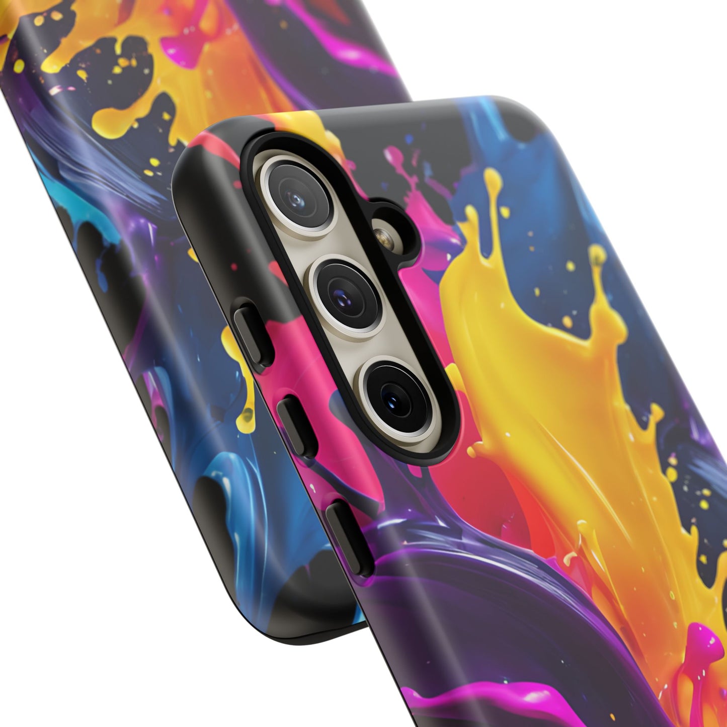 (phone cases) 3D ink splashes Tough Cases