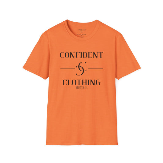 cc (Unisex) multi-color Confident Clothing Luxury Soft Style T-Shirt (ml black logo)