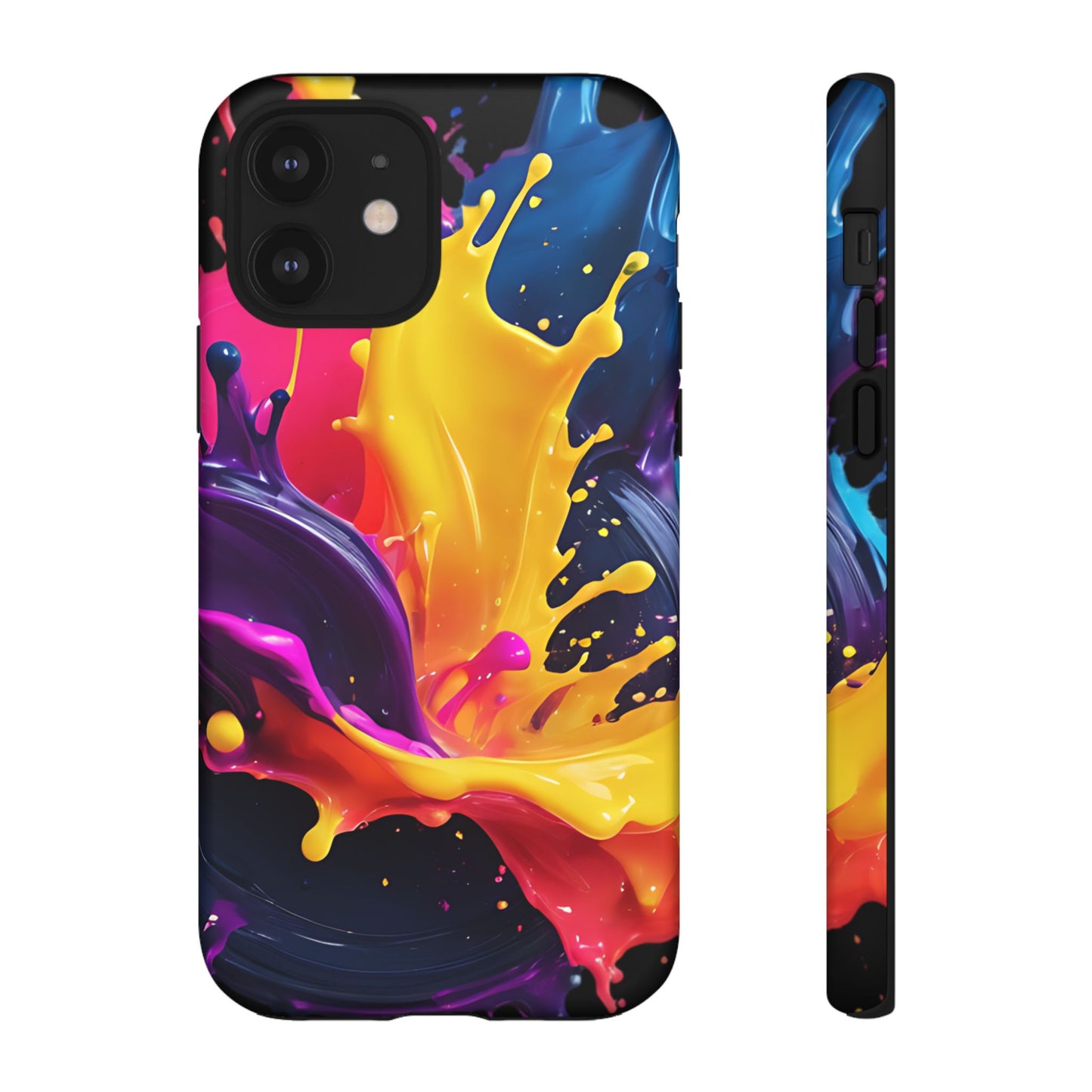 (phone cases) 3D ink splashes Tough Cases