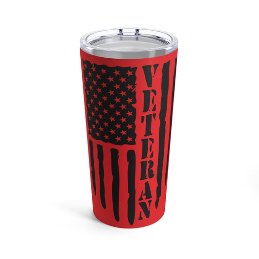 Veteran Tumbler 20oz (light red)