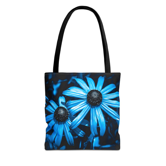 Turquoise Sunflower Tote Bag