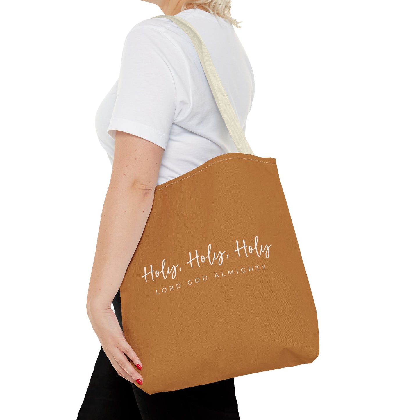 (tote bags) Holy Holy Holy Lord God Almighty (light brown)