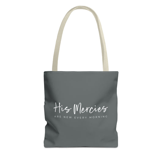 (tote bags) His Mercies Are New Every Morning (grey)