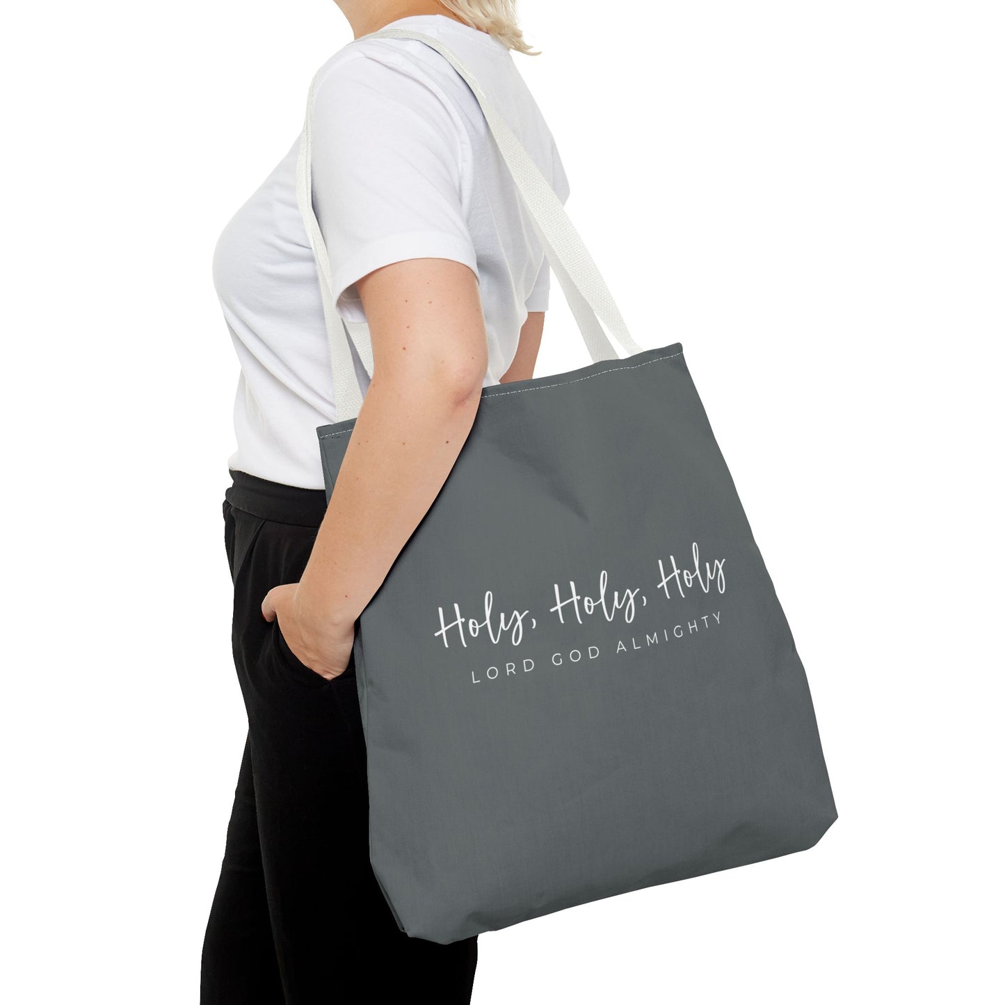 (tote bags) Holy Holy Holy Lord God Almighty (grey)