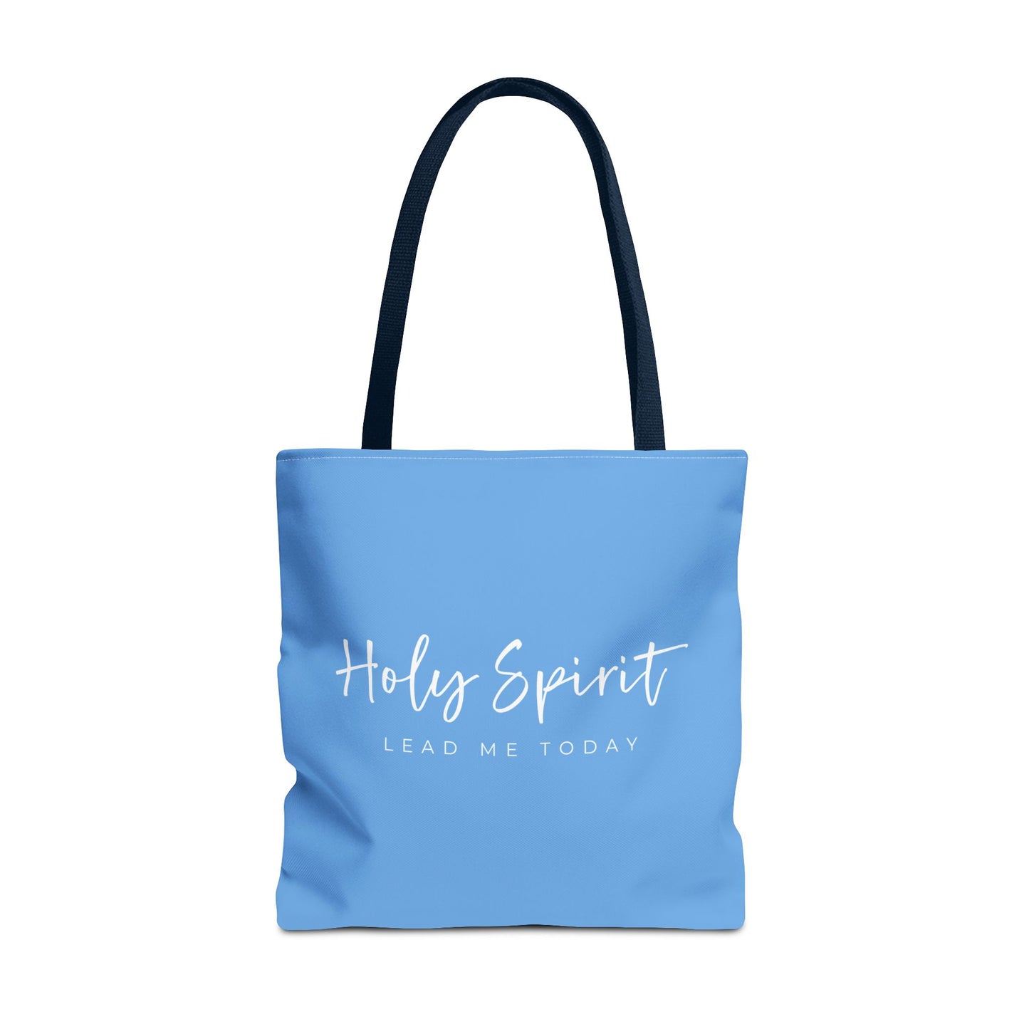 (tote bags) Holy Spirit Lead Me Today (light blue)