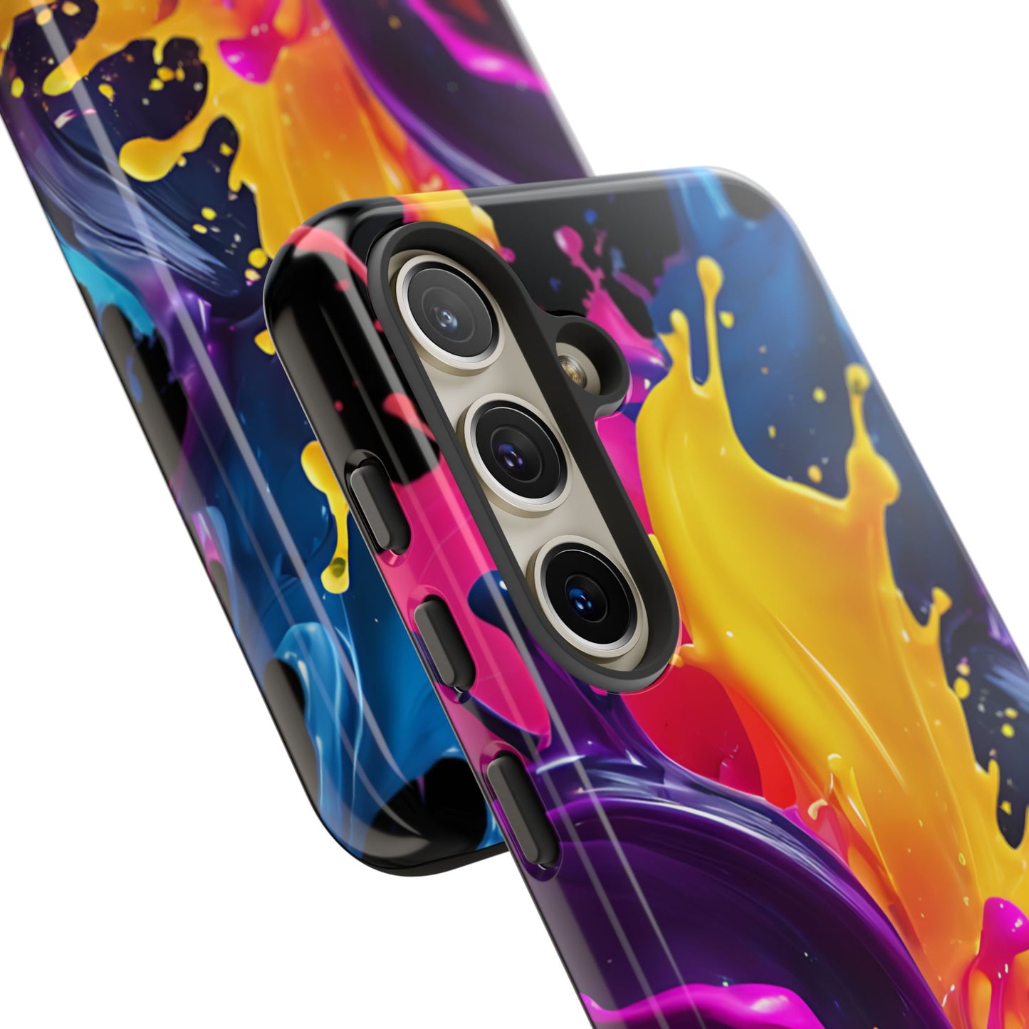 (phone cases) 3D ink splashes Tough Cases