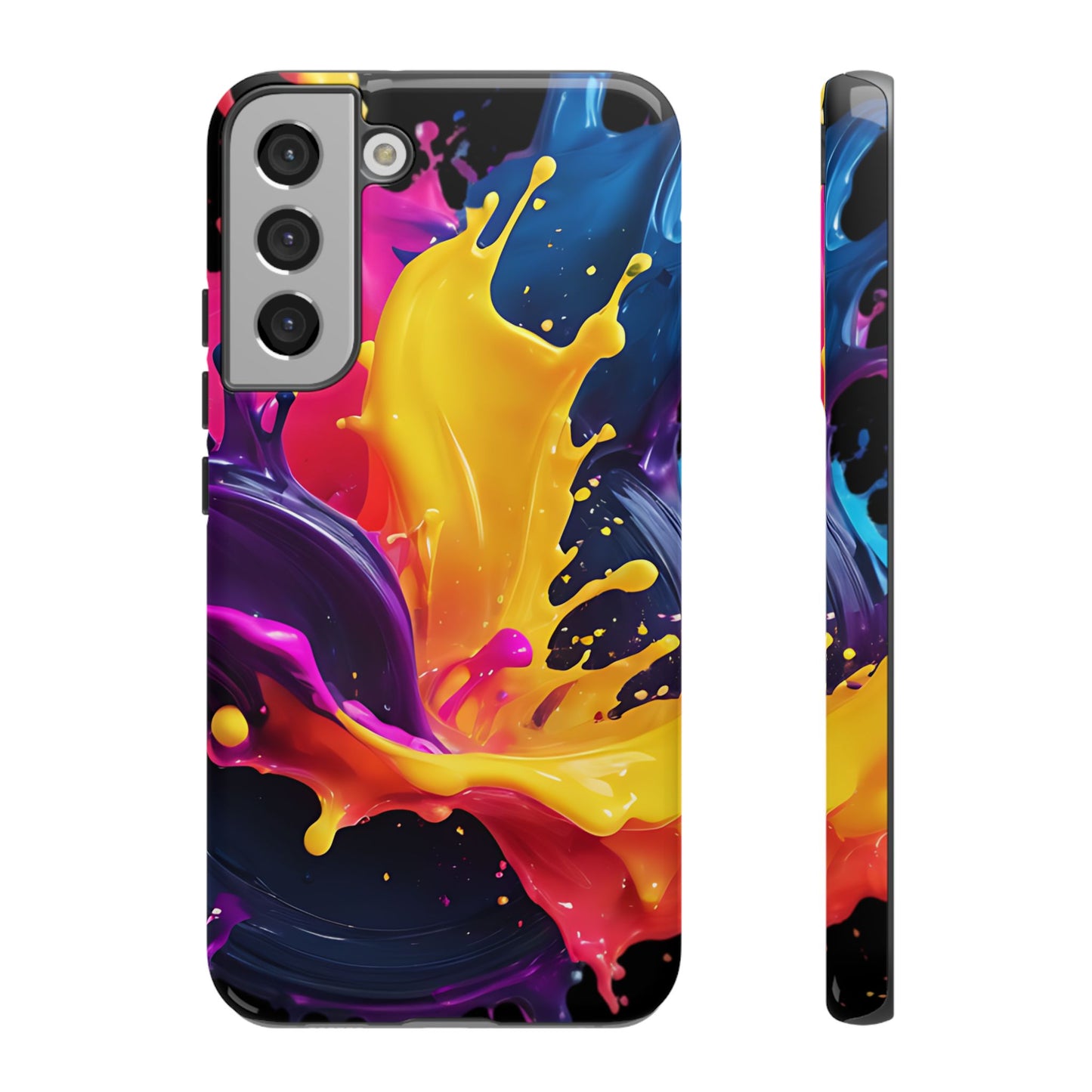 (phone cases) 3D ink splashes Tough Cases