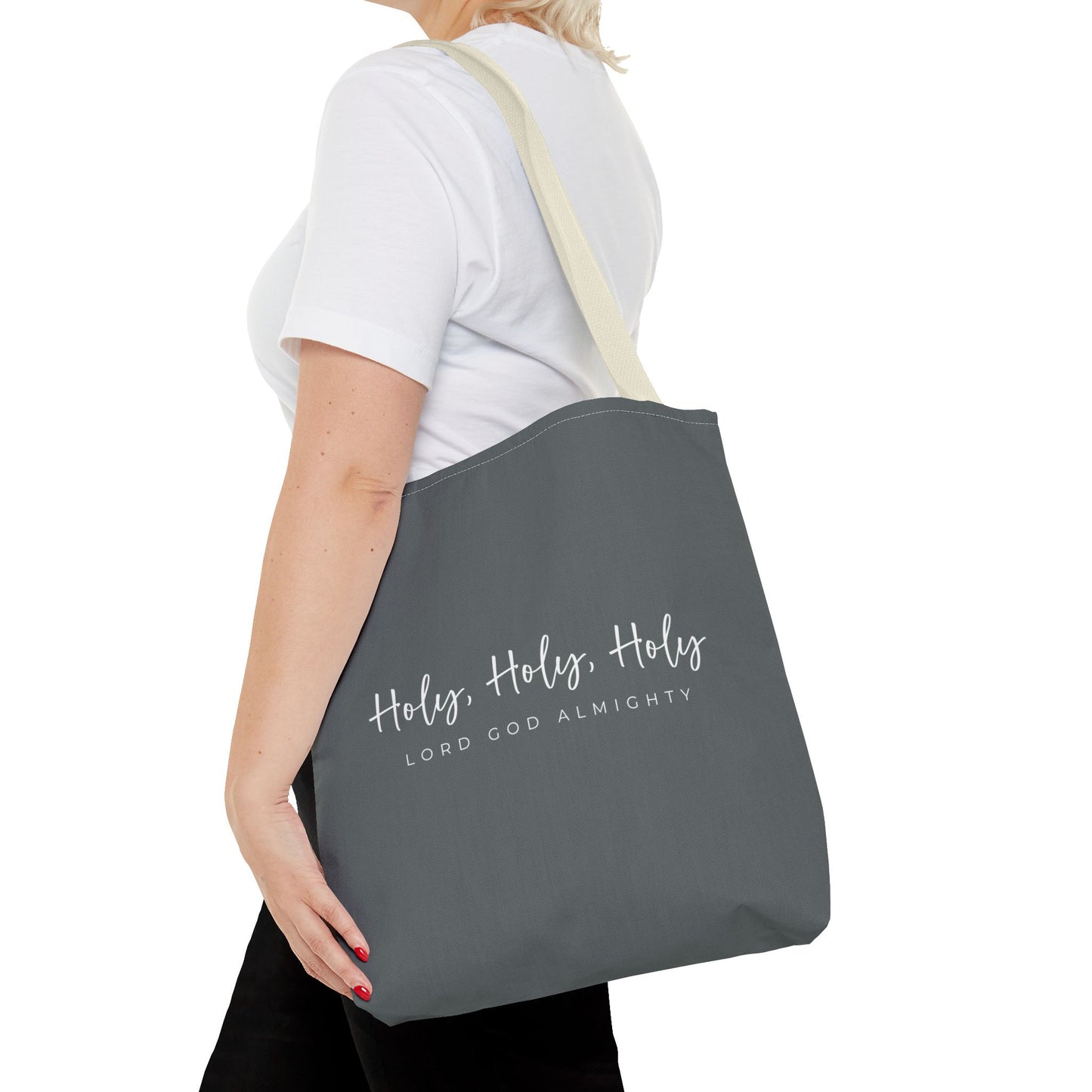 (tote bags) Holy Holy Holy Lord God Almighty (grey)