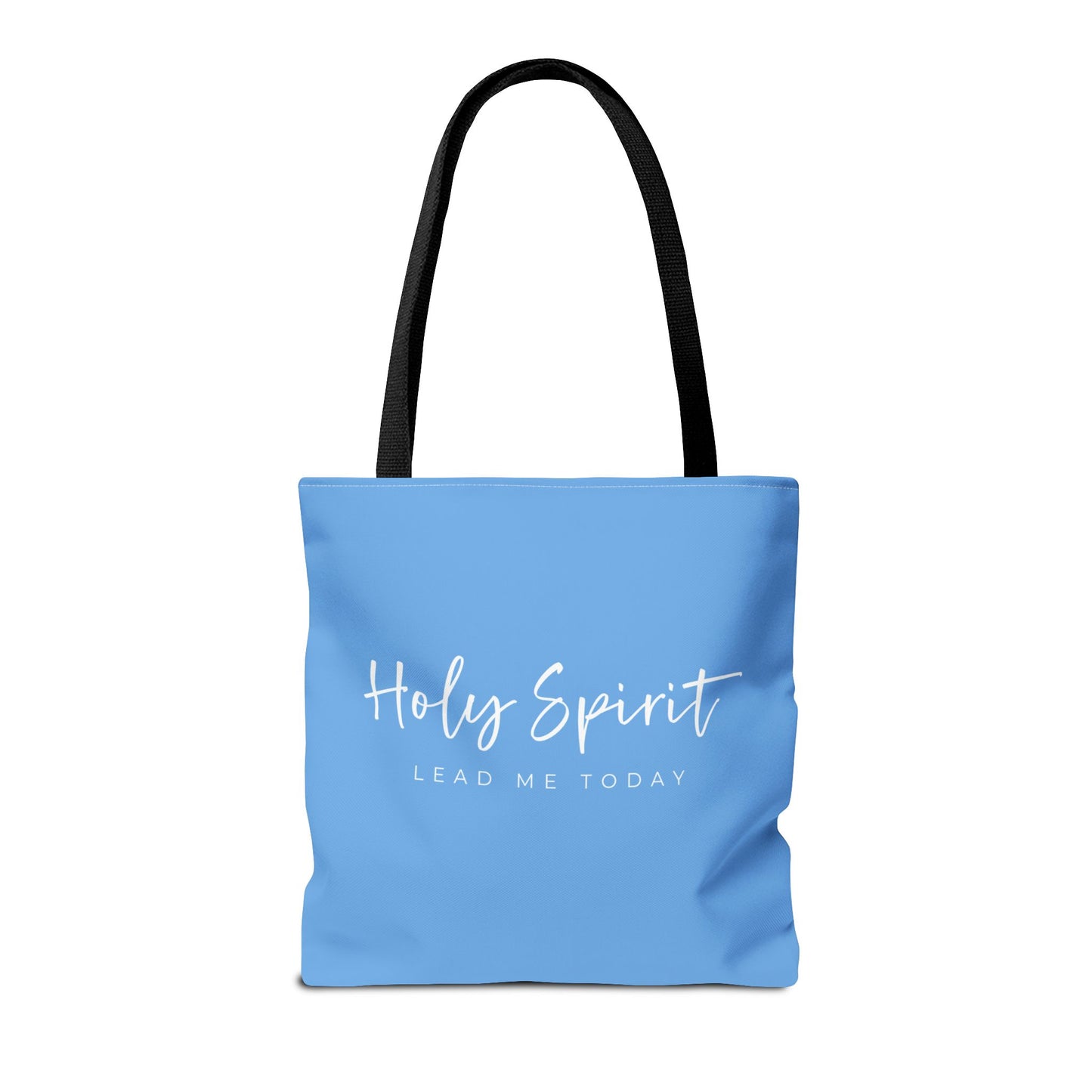 (tote bags) Holy Spirit Lead Me Today (light blue)